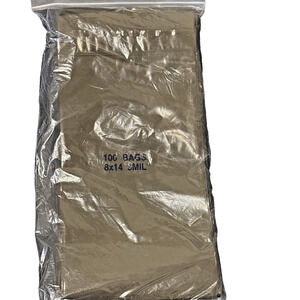 UV Protective Amber Zip Bags for Packaging, 8 x 14 Inches 3MIL- 100/pack